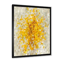 Glam Yellow Explosion Blocks  Canvas