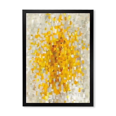 Glam Yellow Explosion Blocks  Canvas