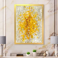 Glam Yellow Explosion Blocks  Canvas