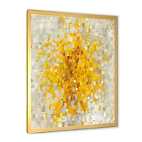Glam Yellow Explosion Blocks  Canvas