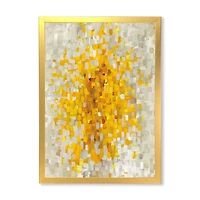Glam Yellow Explosion Blocks  Canvas