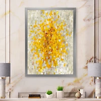 Glam Yellow Explosion Blocks  Canvas