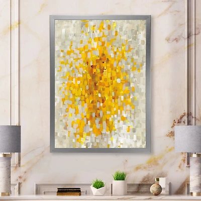 Glam Yellow Explosion Blocks  Canvas