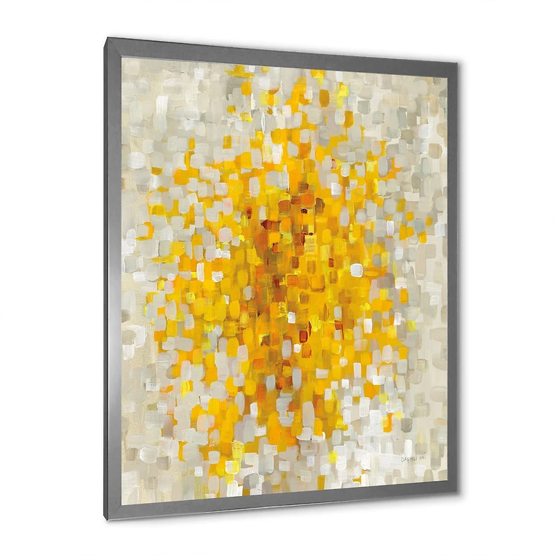 Toile  « Glam Yellow Explosion Blocks »
