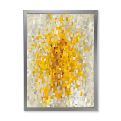 Glam Yellow Explosion Blocks  Canvas