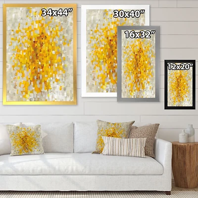 Toile  « Glam Yellow Explosion Blocks »