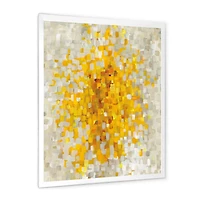 Glam Yellow Explosion Blocks  Canvas