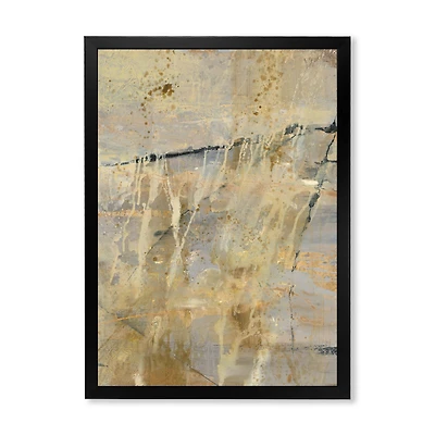 Geometric Cream Block II  Wall Art
