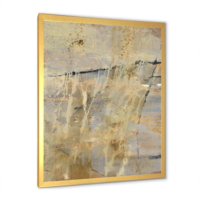 Geometric Cream Block II  Wall Art