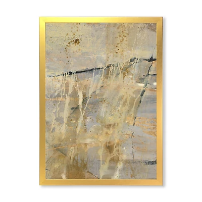 Geometric Cream Block II  Wall Art