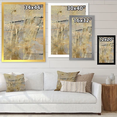 Geometric Cream Block II  Wall Art