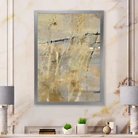 Geometric Cream Block II  Wall Art