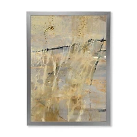 Geometric Cream Block II  Wall Art