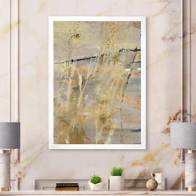 Geometric Cream Block II  Wall Art