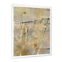 Geometric Cream Block II  Wall Art