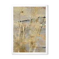 Geometric Cream Block II  Wall Art