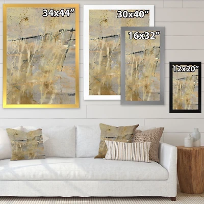 Geometric Cream Block II  Wall Art