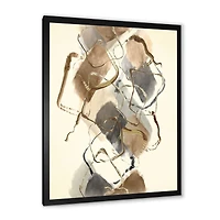 Gold Glam Squares III  Wall Art