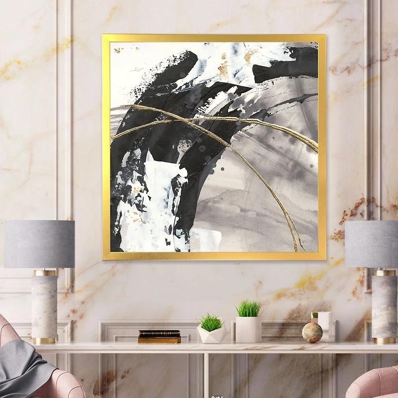 Toile « Glam Painted Arcs I »