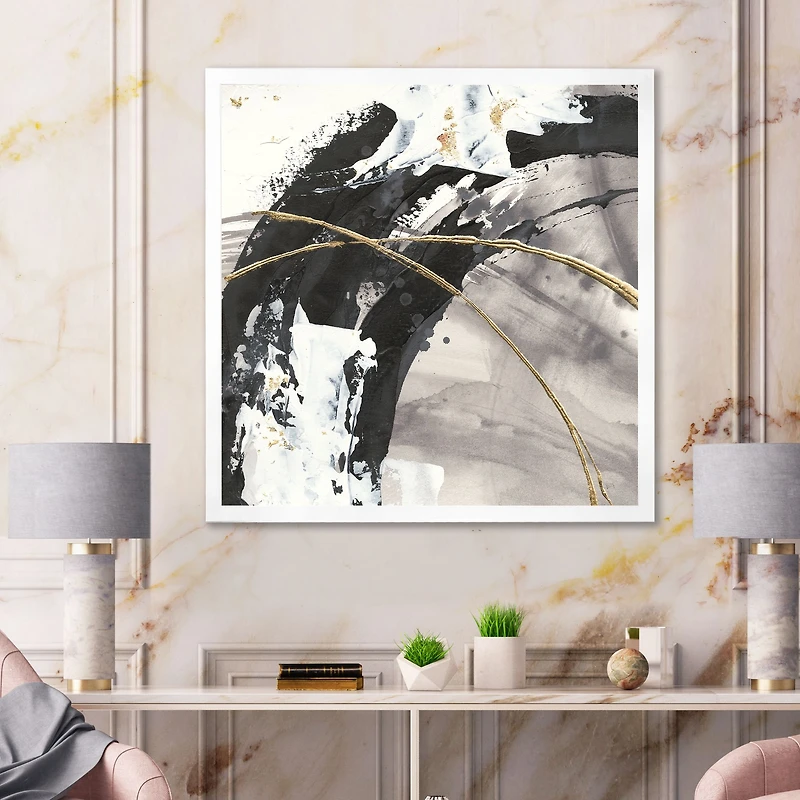 Toile « Glam Painted Arcs I »