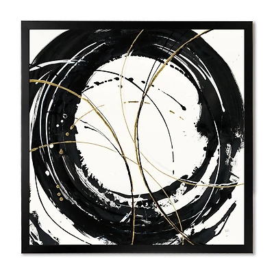 Gold Metallic Circle Wall Art