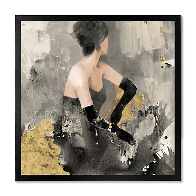 Gold Fashion Dance Wall Art