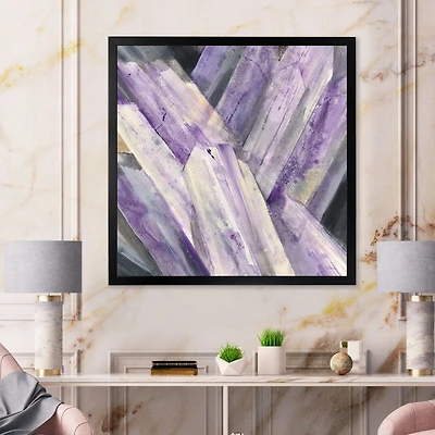 Toile « Geometric Purple Glacier »
