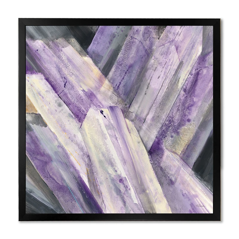 Geometric Purple Glacier  Wall Art