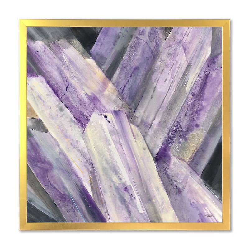 Geometric Purple Glacier  Wall Art