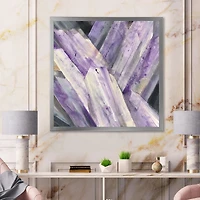 Geometric Purple Glacier  Wall Art