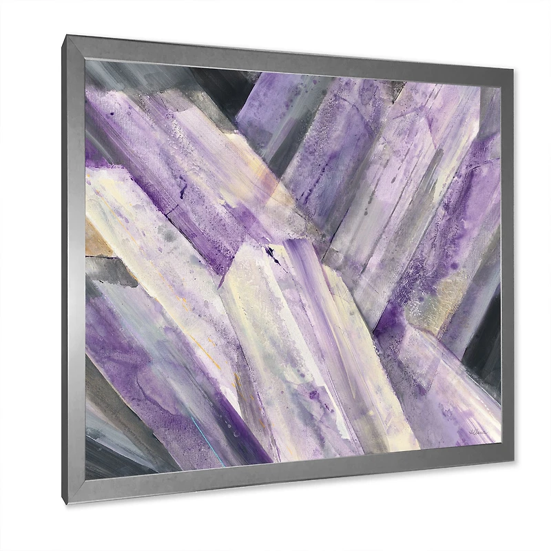 Geometric Purple Glacier  Wall Art