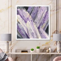 Geometric Purple Glacier  Wall Art