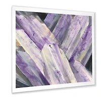 Geometric Purple Glacier  Wall Art
