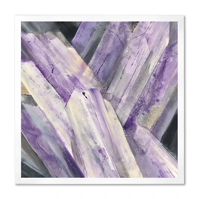 Geometric Purple Glacier  Wall Art