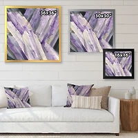 Geometric Purple Glacier  Wall Art