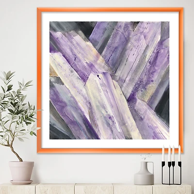 Geometric Purple Glacier  Wall Art
