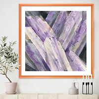 Geometric Purple Glacier  Wall Art