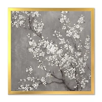 White Cherry Blossoms II Canvas Wall Art Print
