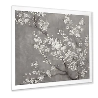 White Cherry Blossoms II Canvas Wall Art Print