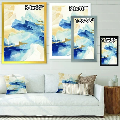 Toile « Metallic Gold Indigo II »