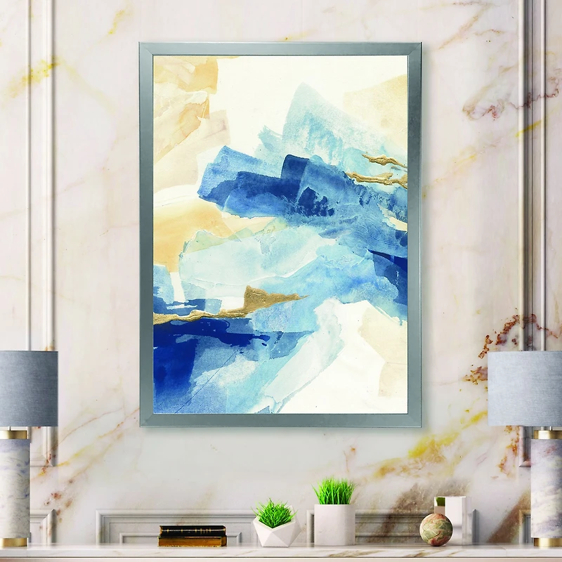 Metallic Gold Indigo II  Wall Art