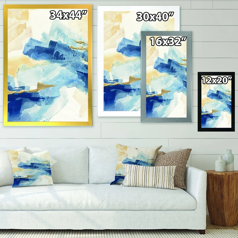 Metallic Gold Indigo II  Wall Art
