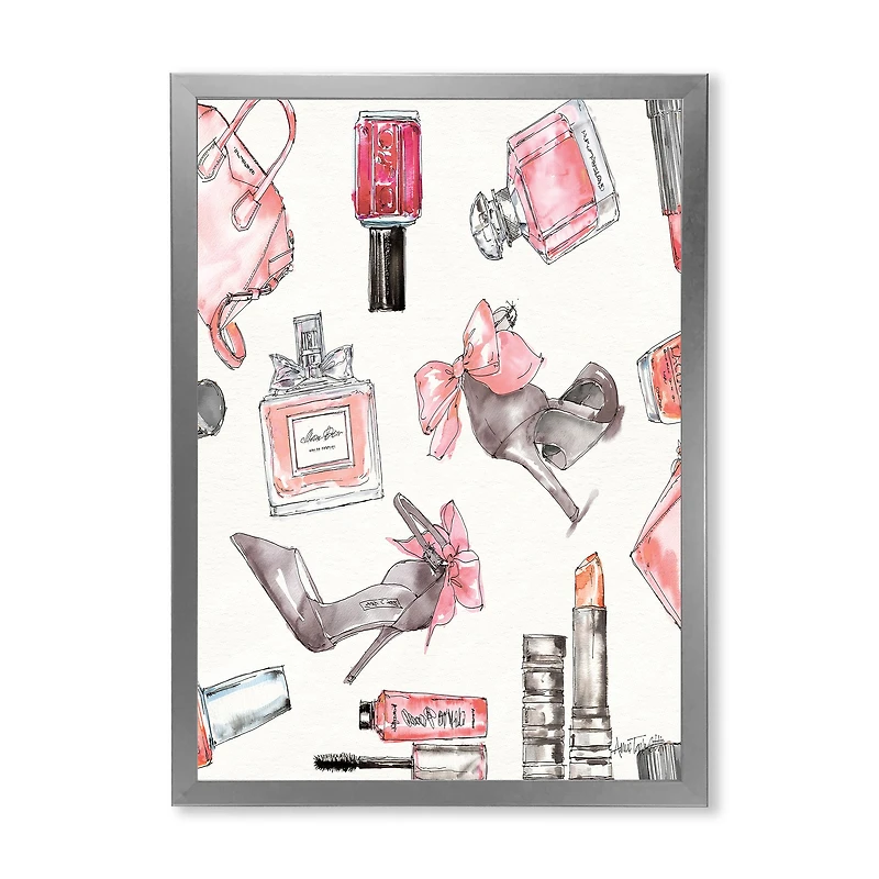 Glam Chic Accents Pattern I  Canvas Wall Art