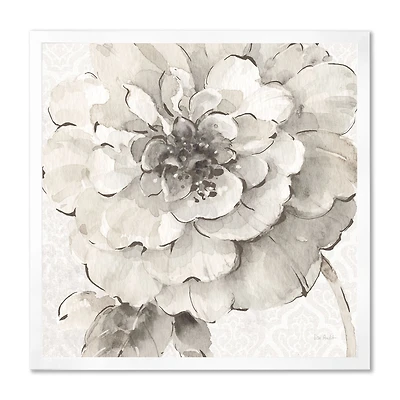 Indigold Grey Peonies I Canvas Wall Art