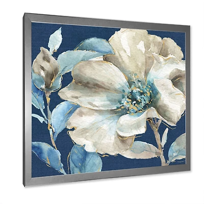 Indigold Watercolor Flower I  Wall Art
