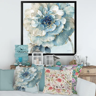 Indigold Watercolour Flower II  Canvas Wall Art Print