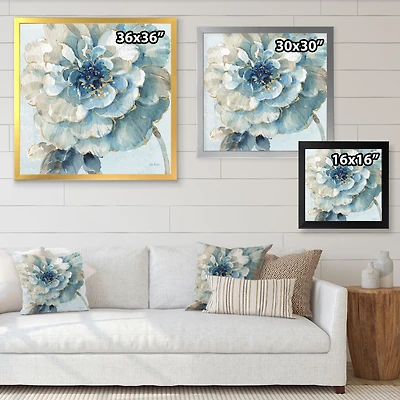Indigold Watercolour Flower II  Canvas Wall Art Print