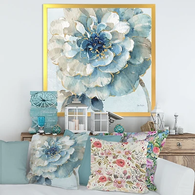 Indigold Watercolour Flower II  Canvas Wall Art Print
