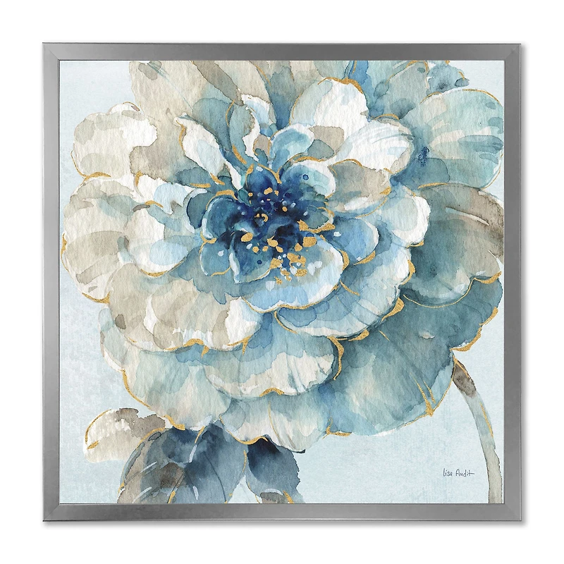 Indigold Watercolour Flower II  Canvas Wall Art Print