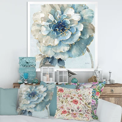 Indigold Watercolour Flower II  Canvas Wall Art Print